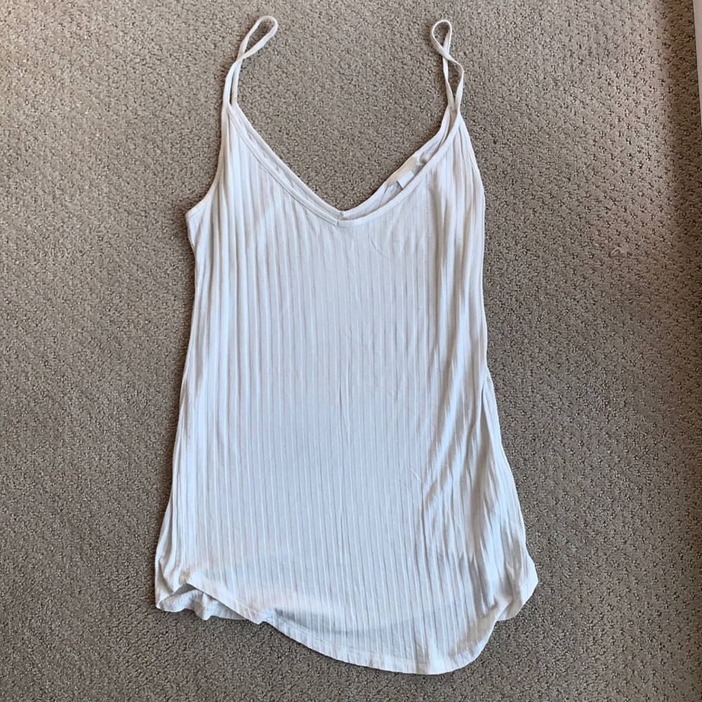H&M ribbed long scoop tank